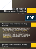 week 3 reflection of inspired philosophy of education- n