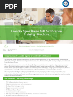 Lean Six Sigma Green Belt Certification Training - Brochure