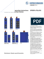 Description and Operating Instructions Industrial Ethernet Rail Switch Spider XTX (/XFX)