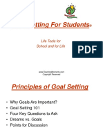 Goal Setting For Students