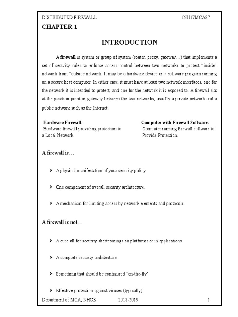 Understanding Distributed Firewalls | PDF | Firewall (Computing ...