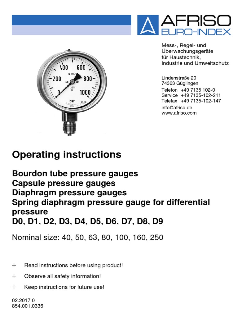 Manometry (Wersja EN) PDF | PDF | Pressure Measurement | Pressure
