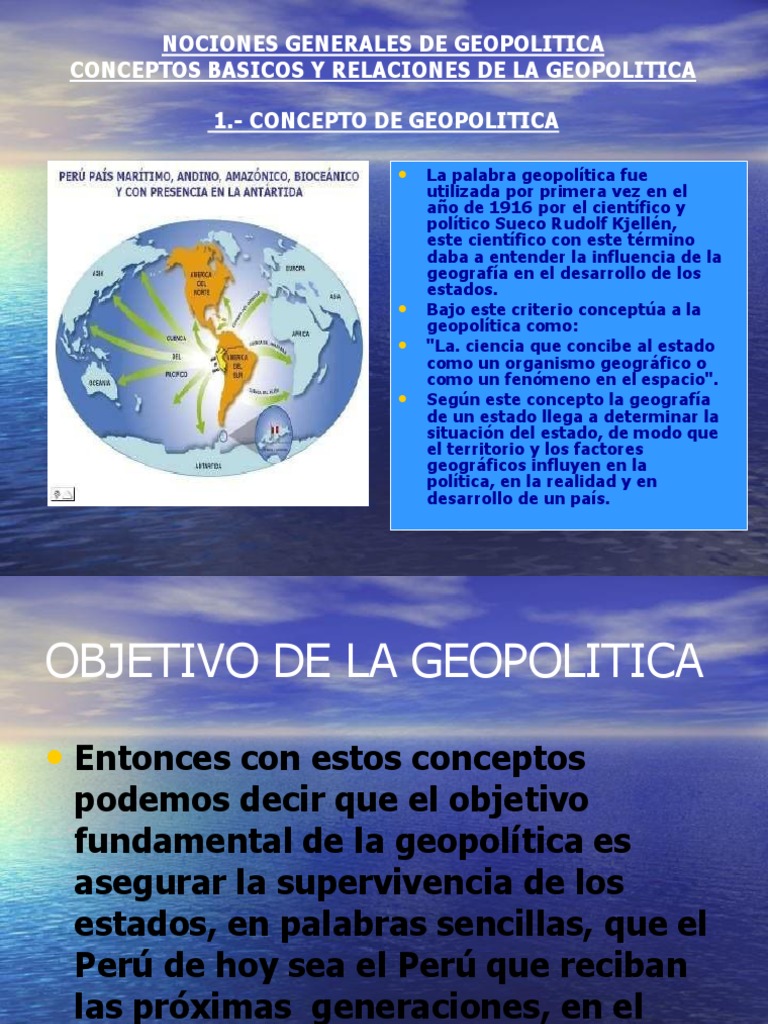 Nociones de Geopolítica y Su Importancia | PDF | Geopolítica | Geografía