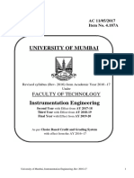 University of Mumbai Revised Instrumentation Engineering Syllabus 2016-2020