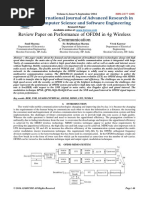 Review Paper On Performance of OFDM in 4g Wireless Communication