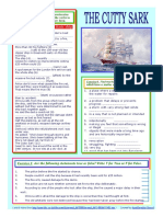 The Cutty Sark Reading Passive Voice