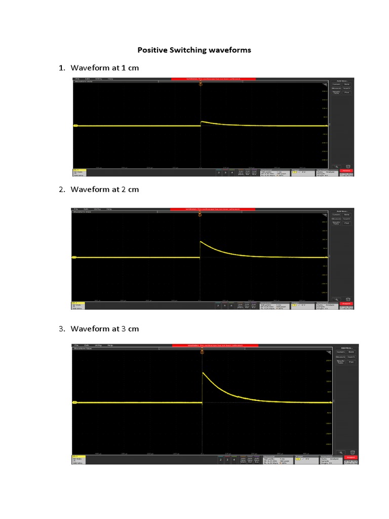 Waveform at 1 CM: Positive Switching Waveforms | PDF | Home & Garden