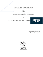 Manual de Capacitación para La Investigacion de Campo y La Conservacion de La Vida Silvestre PDF