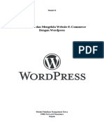 Modul Wordpress Dan Toko Online