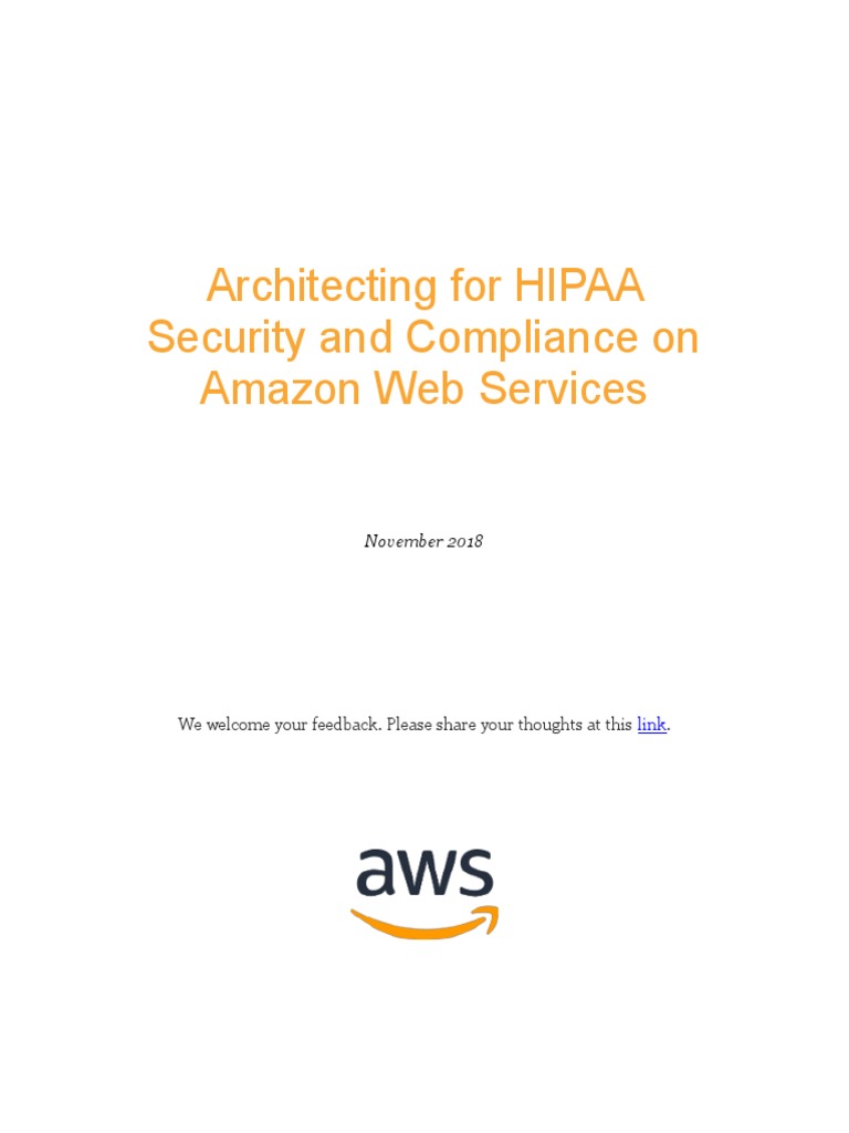 Aws Hipaa Compliance Whitepaper Pdf Health Insurance Portability
