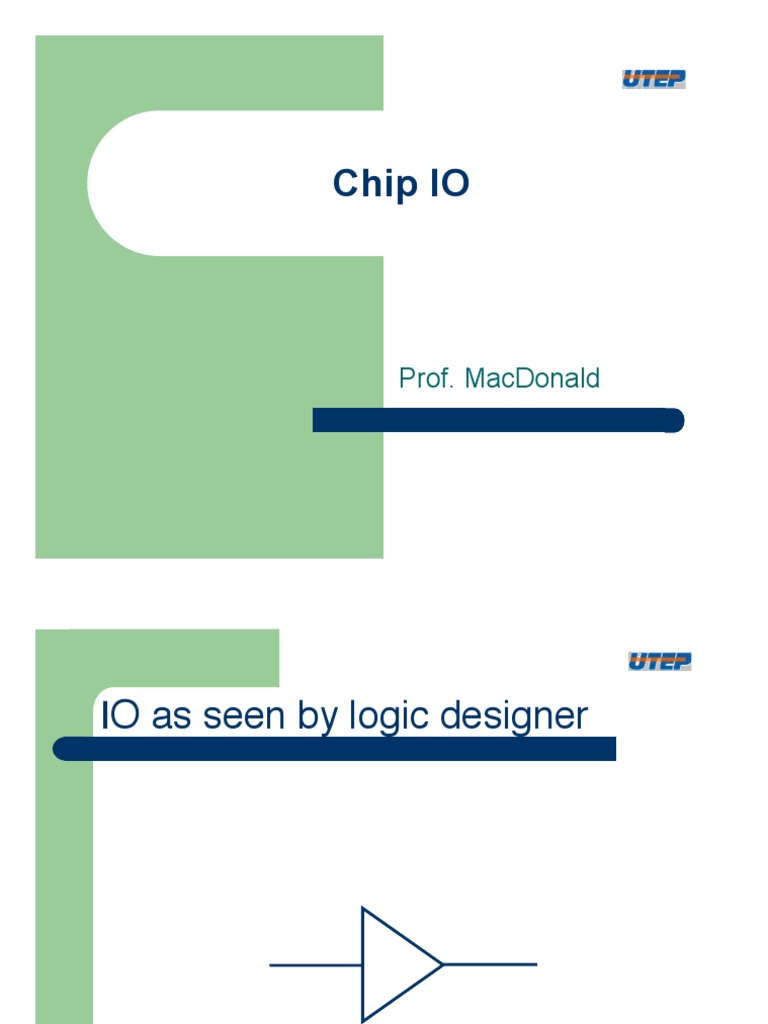 Chip IO Circuit Design PDF | PDF | Logic Gate | Electronic Circuits