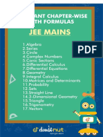 IIT JEE Math Formulas PDF