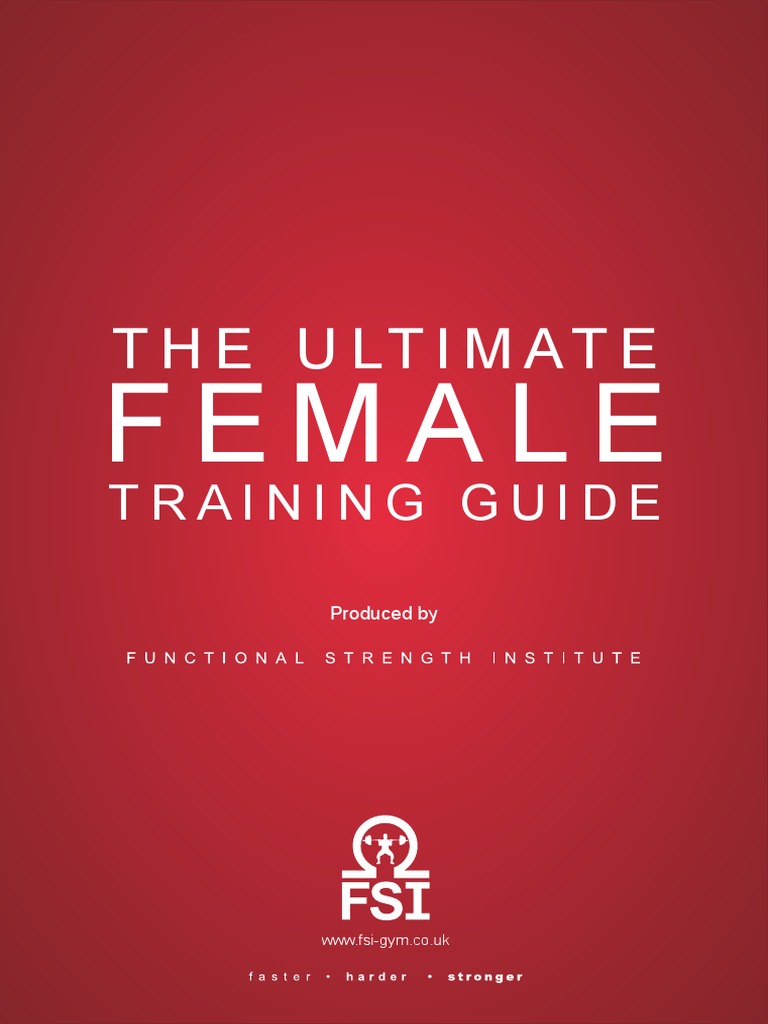 FSI FemaleTrainingGuide | PDF | Adipose Tissue | Weight Training