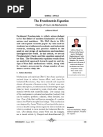 The Freudenstein Equation: Design of Four-Link Mechanisms