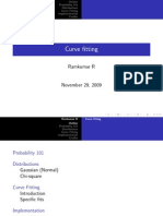 Chi Square curve fitting