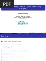 Study of Bending Losses in Optical Fibers Using COMSOL