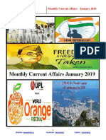 Current Affairs January 2019 Monthly Capsule PDF