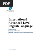 IGCSE English Language Exemplar Answers | PDF