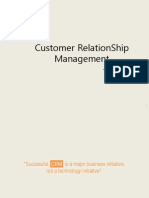Customer Relationship Management: - Siddhesh Ghag