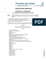 Boletín Oficial Del Estado: Ministerio de La Presidencia, Relaciones Con Las Cortes E Igualdad