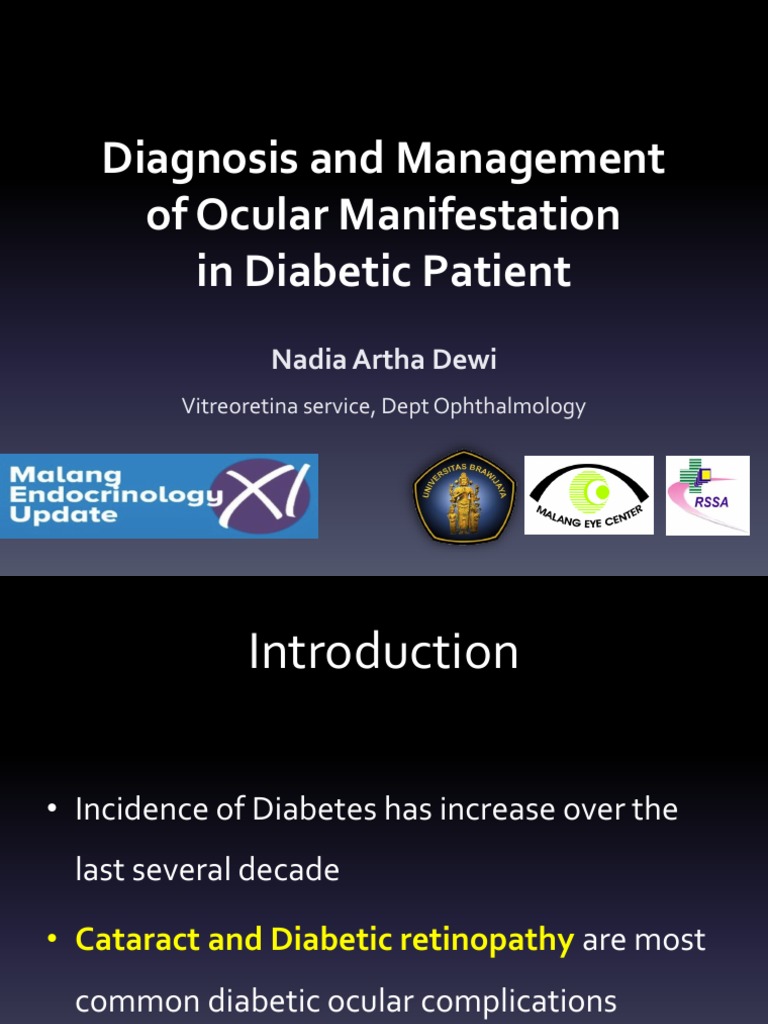 Ocular Complications in Diabetic Patients | PDF | Ophthalmology | Eye