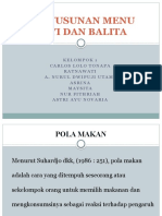 Penyusunan Menu Bayi Dan Balita