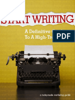Start Writing A Definitive Guide To Writing A High Traffic Blog PDF