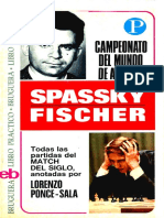 Campeonato Del Mundo Spassky - Fischer, 1972 - Ponce Sala Lorenzo PDF