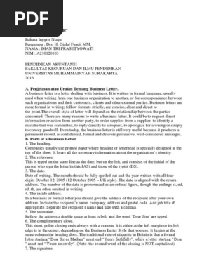 Business Letter