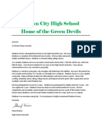 Brown City High School Home of The Green Devils