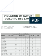 Violation of Jaipur Building Bye-Laws Exercise by Sandeep - Gocher