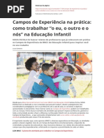Campos de Experiencia Na Pratica Como Trabalhar o Eu o Outro e o Nos Na Educacao Infantilpdf