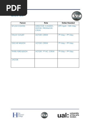 crew list