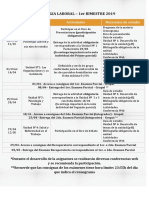 Psicología Laboral - Cronograma 1er Bimestre PDF