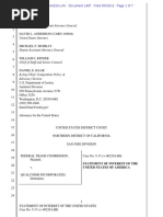 19-05-02 DOJ Statement in FTC v. Qualcomm