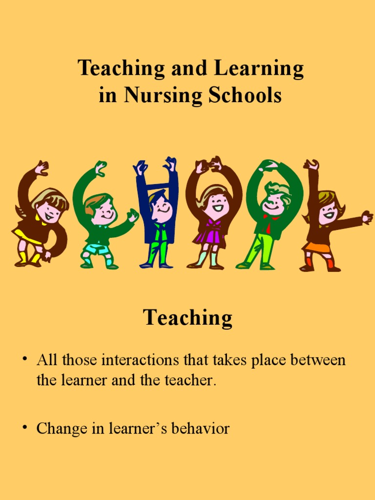 Teaching and Learning in Nursing Schools PDF Learning Teachers