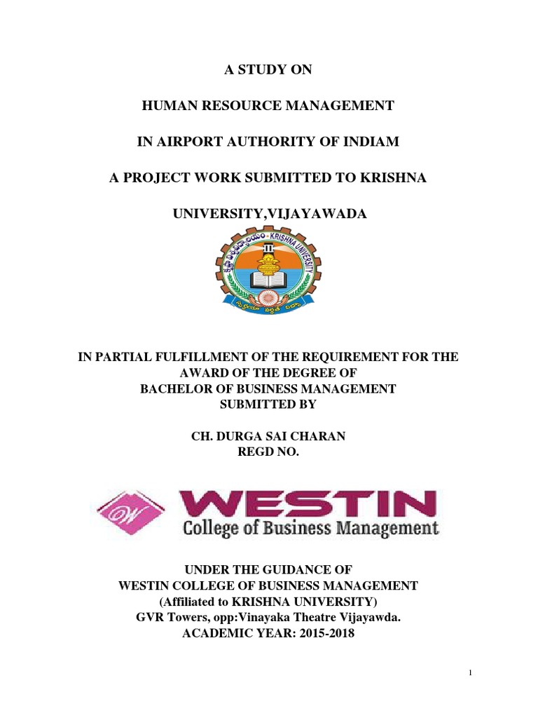 Charan Project | PDF | Human Resources | Employment