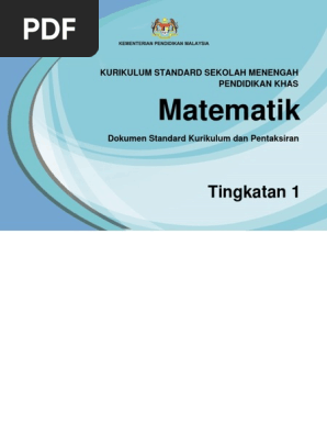 24 Dskp Kssm Pendidikan Khas Tingkatan 1 Matematik Pdf