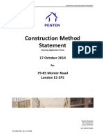 Construction Method Statement: 17 October 2014