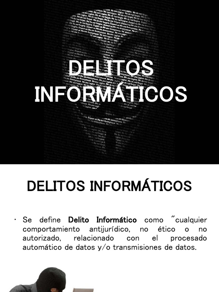 Delitos Informáticos: Definición y Tipos | PDF | Cibercrimen | Informática