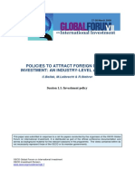 Policies To Attract Foreign Direct Investment: An Industry-Level Analysis