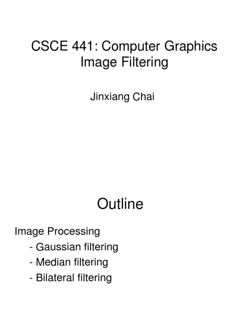 Bilateral Filtering in Image Processing | PDF | Filter (Signal ...