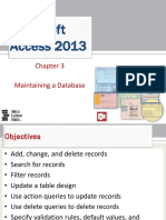 Microsoft Access 2013: Maintaining A Database
