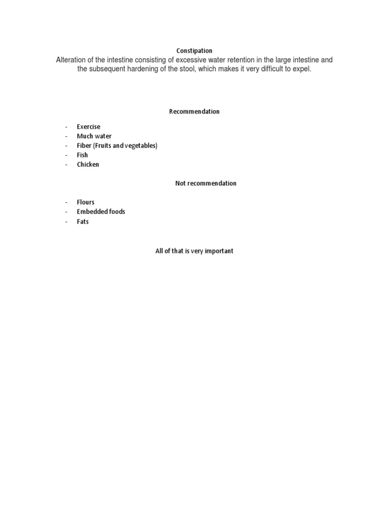 Constipation | PDF | Wellness