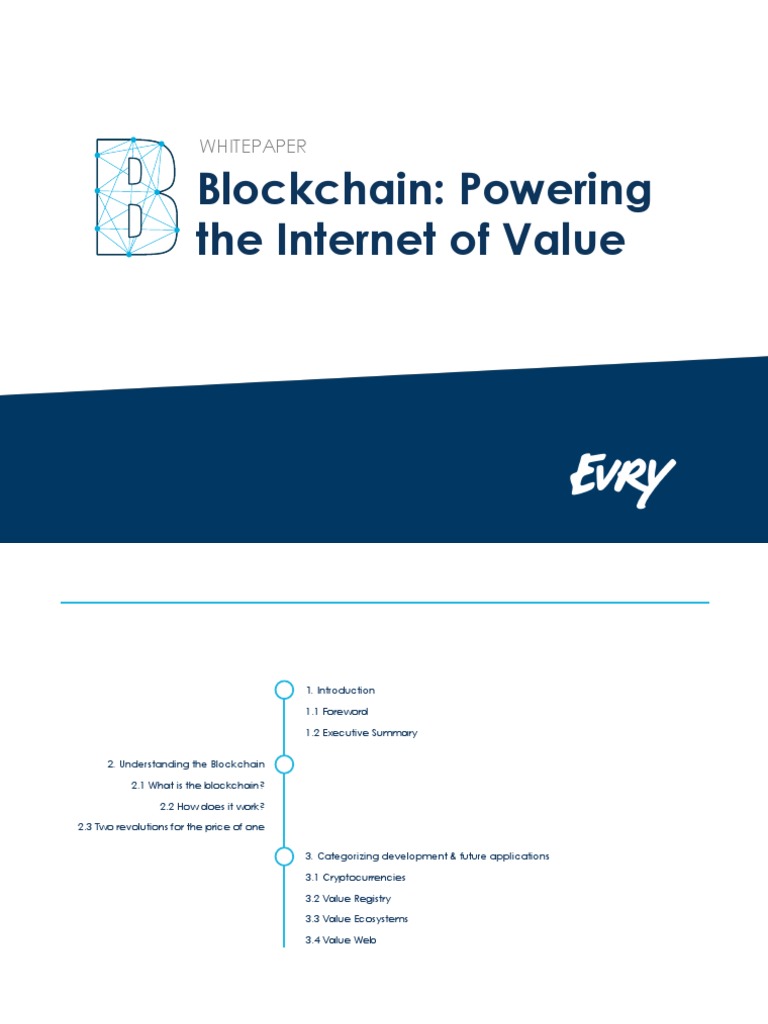 Blockchain Powering The Internet of Value | PDF | Cryptocurrency | Bitcoin
