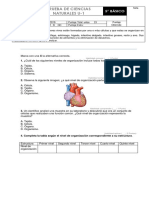 Prueba de Ciencias Naturales U