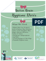 haven house hygiene drive poster