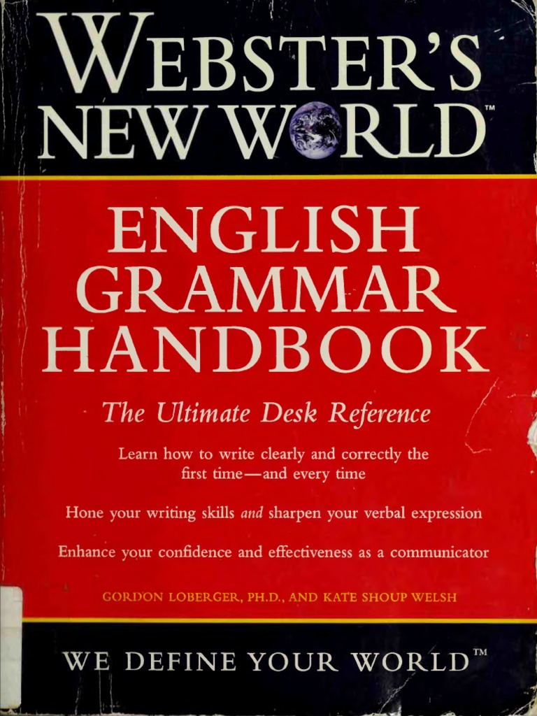 Webster S New World English Grammar Handbook PDF | PDF
