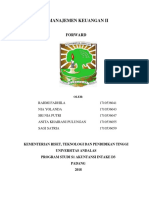 Manajemen Keuangan II - Kontrak Forward (Forward Contract