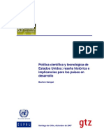 Política científica y tecnológica de Estados Unidos: reseña histórica e implicancias para los países en desarrollo